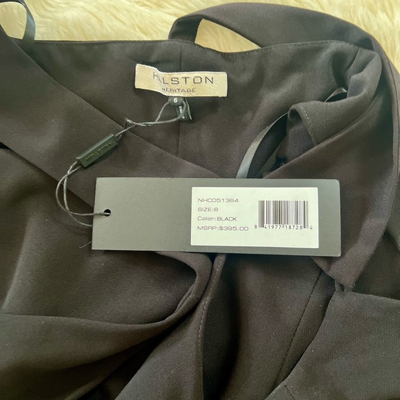 NWT HALSTON HERITAGE Black Fit & Flare Dress Size 6 - Picture 7 of 7